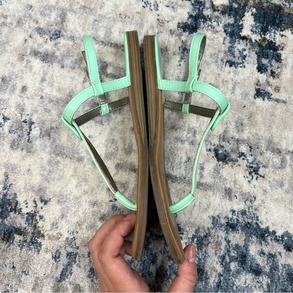 Sam Edelman Circus Cayden Sea Foam Green Business Casual Coastal Beach Sandals 7 - Picture 7 of 13